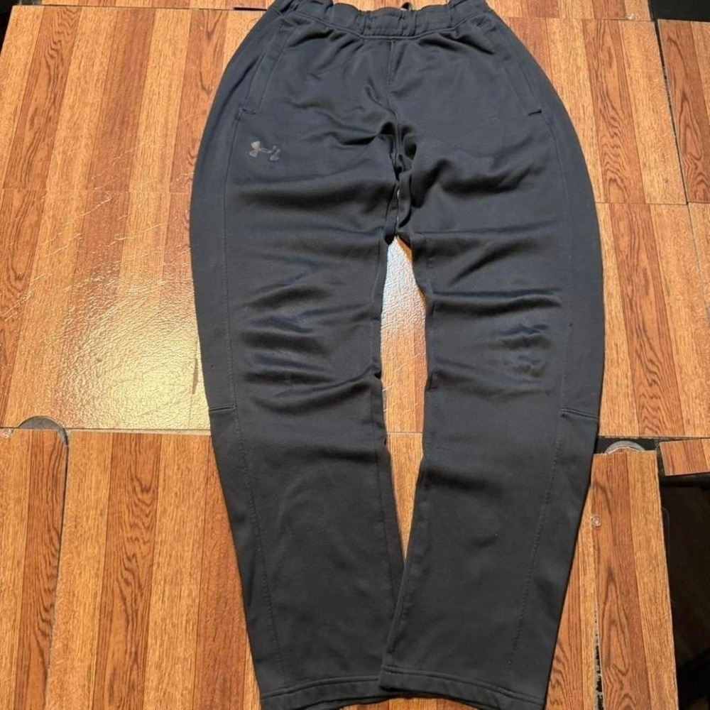 Under Armour Black Cold Tech Retro Sportswear Hem Sweatpants Small
